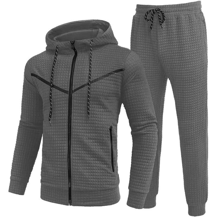 Herren Fleece-Jogginganzug mit strukturiertem Design Aliams