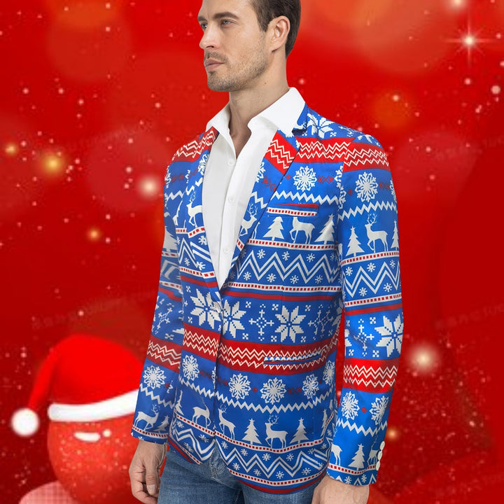 Herren festlicher Weihnachts-Blazer Aliams