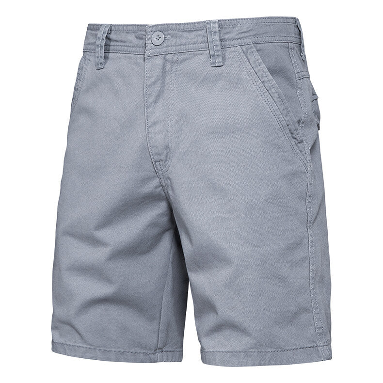 Herren elegante Baumwoll-Shorts mit praktischen Taschen Aliams