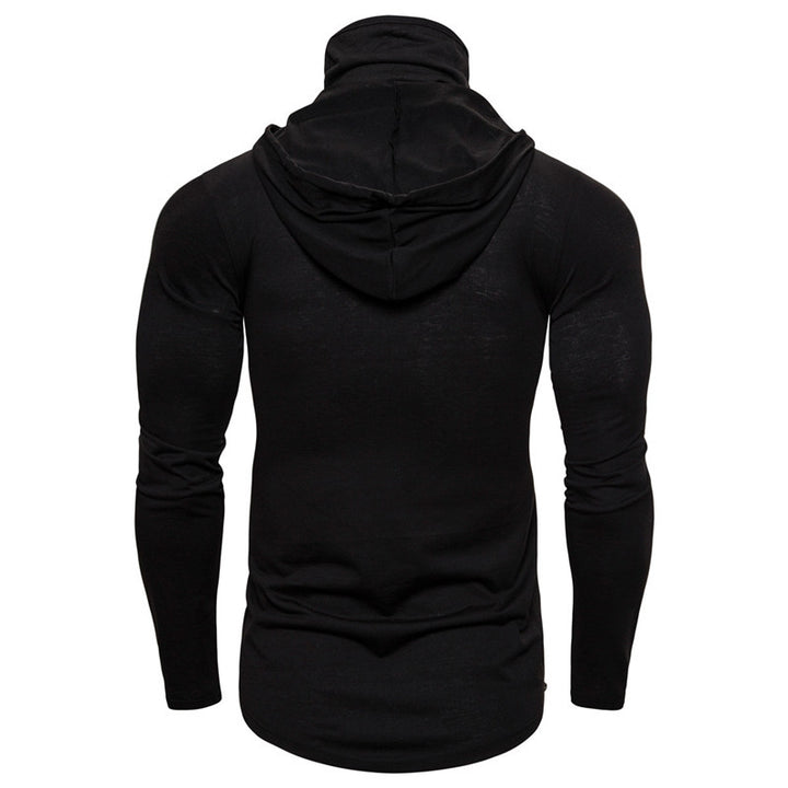 Herren Hoodie mit Skelett-Design und praktischem Gesichtsschutz Aliams