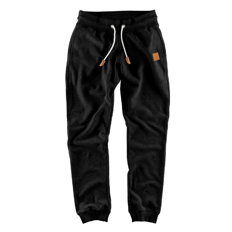 Herren bequeme Jogginghose mit elastischem Bund und modischen Details Aliams
