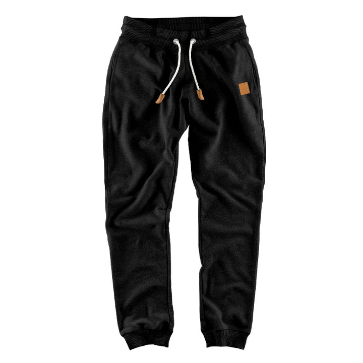 Herren bequeme Jogginghose mit elastischem Bund und modischen Details Aliams