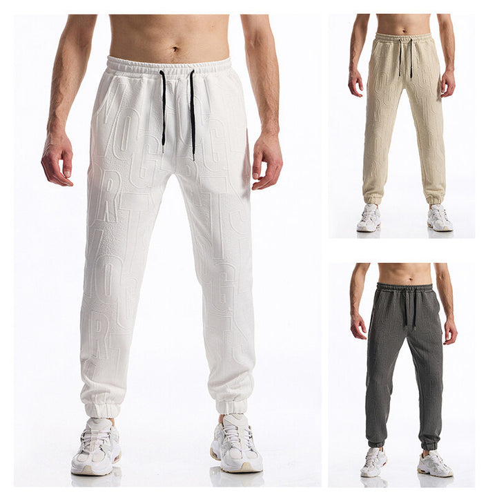 Herren Freizeit-Hose mit elastischem Bund und großem Logoprint Aliams