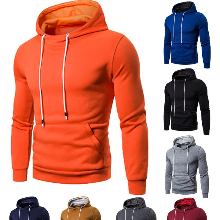 Herren Kapuzenpullover mit Kängurutasche und soften Baumwollmischung Aliams