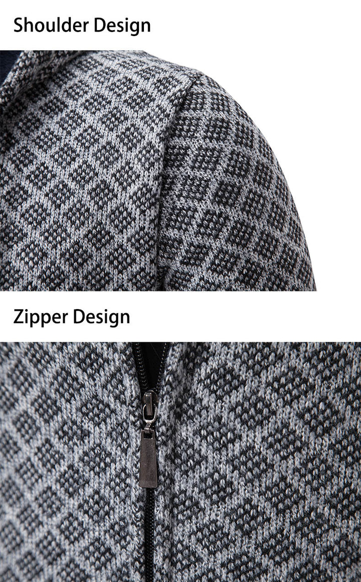 Herren Kapuzenjacke mit strukturiertem Design und eleganten Akzenten Aliams