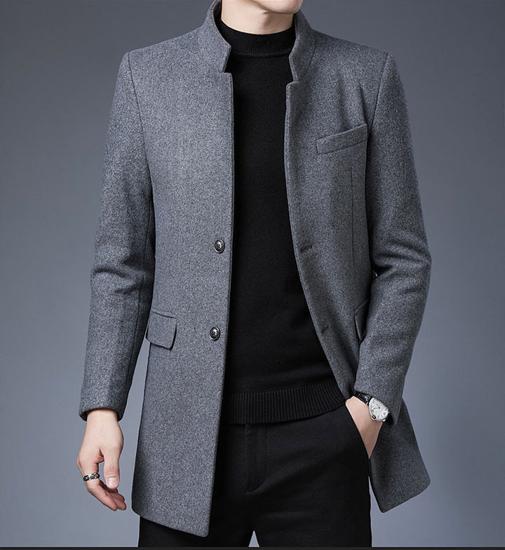 Herren eleganter Wollmantel Aliams