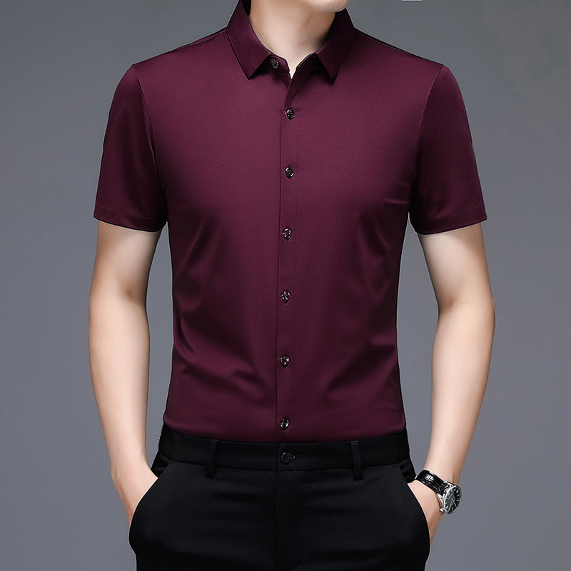 Herren Premium Kurzarmhemd mit atmungsaktiver Mikrostruktur Aliams