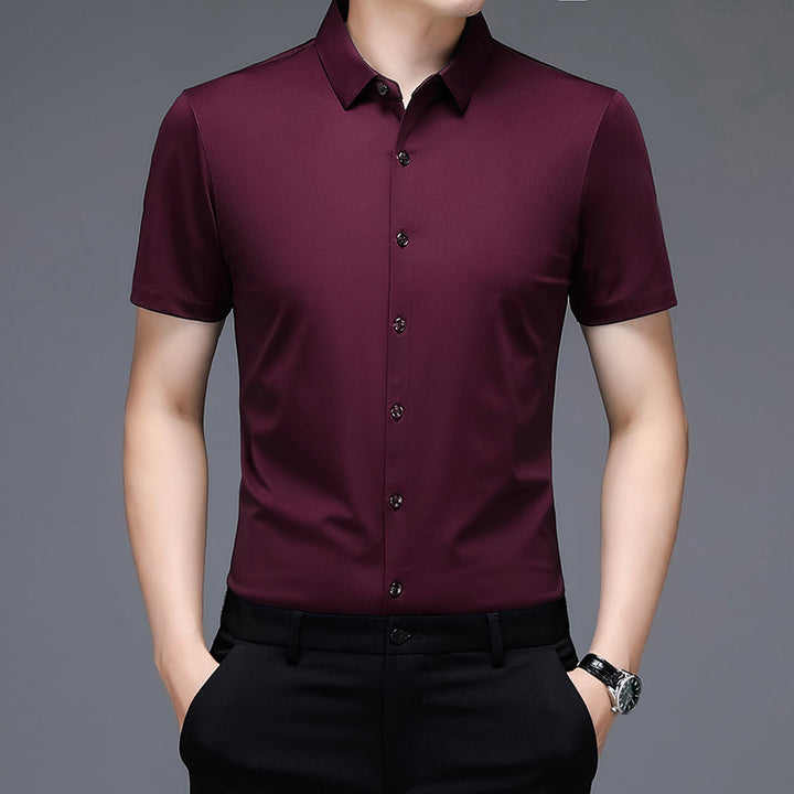 Herren Premium Kurzarmhemd mit atmungsaktiver Mikrostruktur Aliams