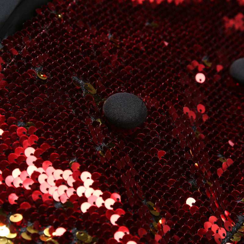 Herren Funkelnder Pailletten-Blazer Aliams