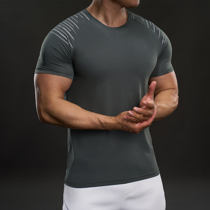 Herren Funktionales Fitness-T-Shirt mit innovativen Belüftungszonen Aliams