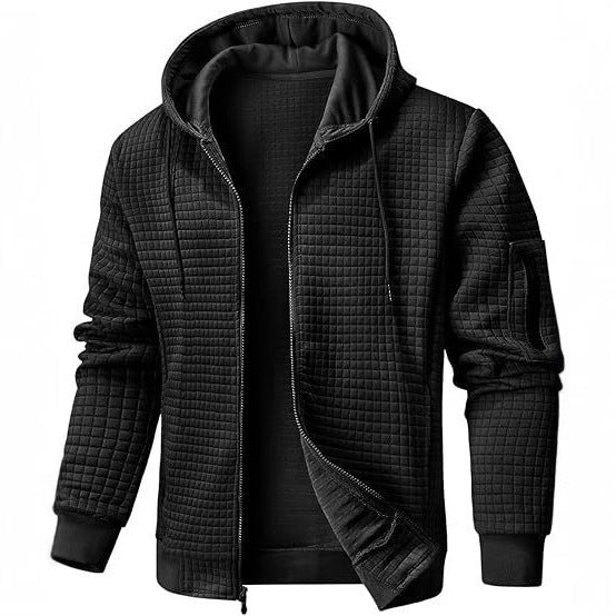 Herren Kapuzenjacke mit strukturiertem Quilt-Design Aliams