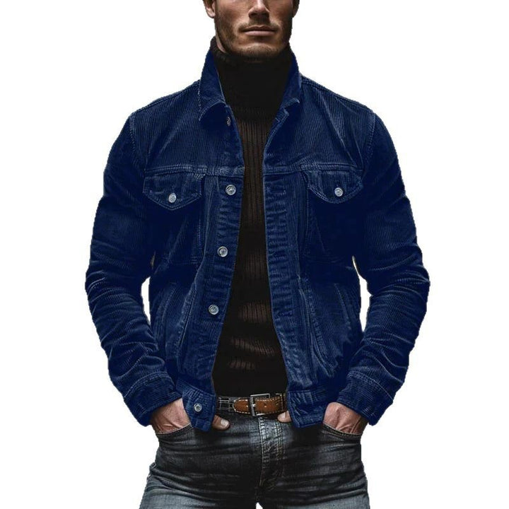 Herren Cordjacke mit klassischem Schnitt und praktischen Brusttaschen Aliams