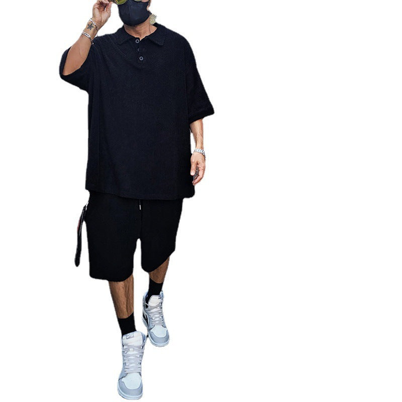 Herren Freizeit Polohemd und Shorts Set Aliams