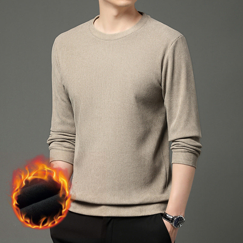 Herren komfortabler und stilvoller Rundhalspullover aus wärmendem Material Aliams