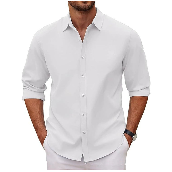 Herren Baumwollhemd mit elegantem Schnitt und modernen Details Aliams