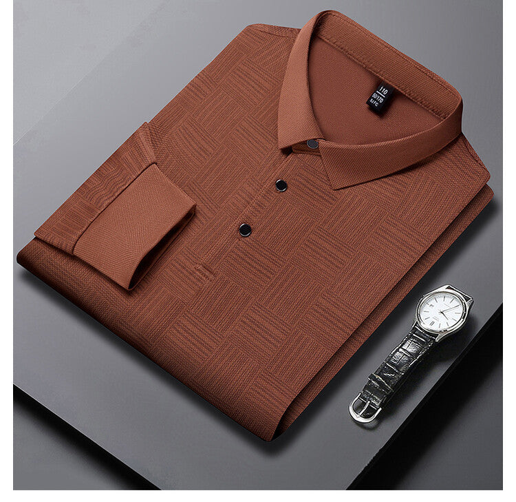 Herren elegantes und atmungsaktives Hemd mit strukturiertem Design Aliams