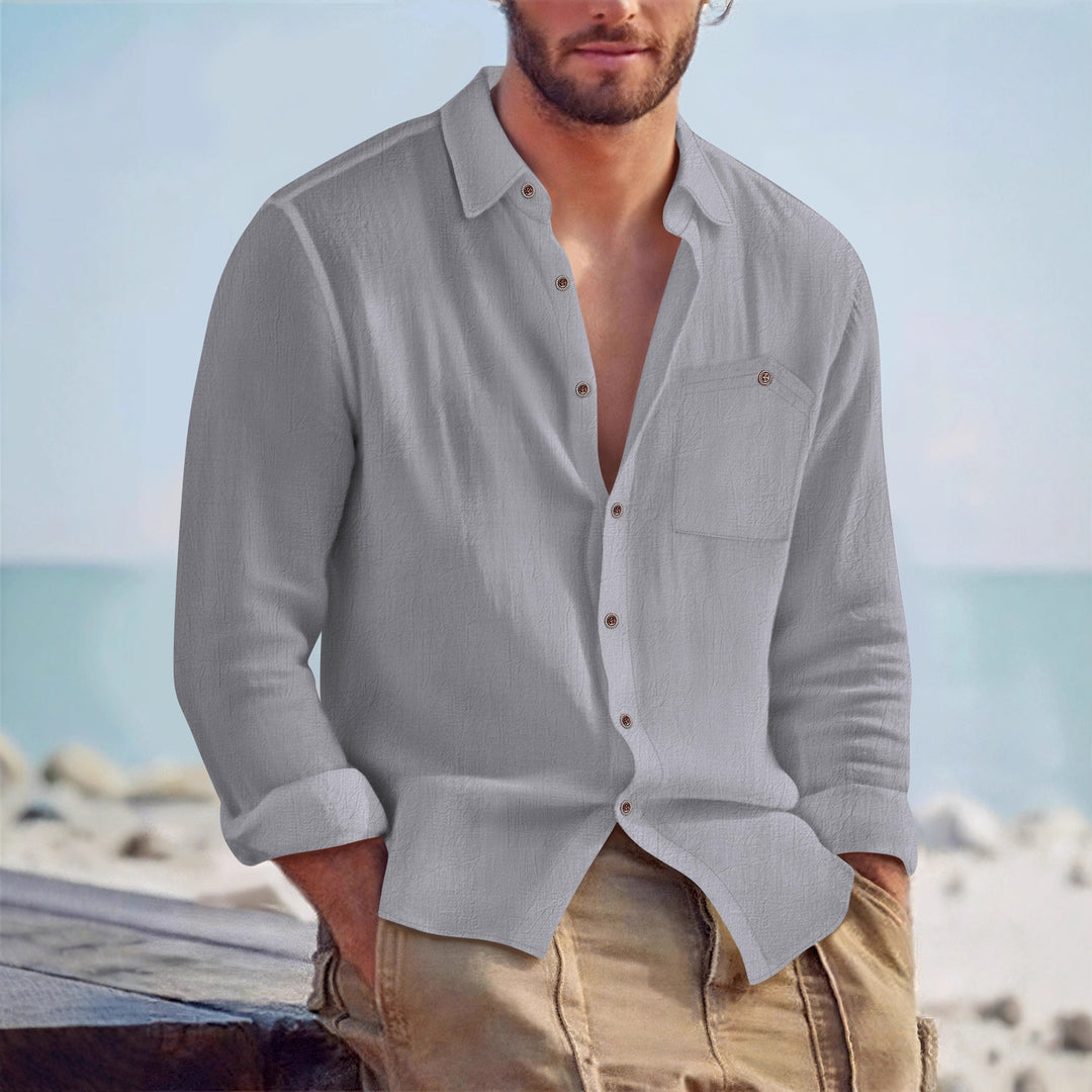 Herren Freizeit-Hemd mit lässiger Passform und praktischer Brusttasche Aliams