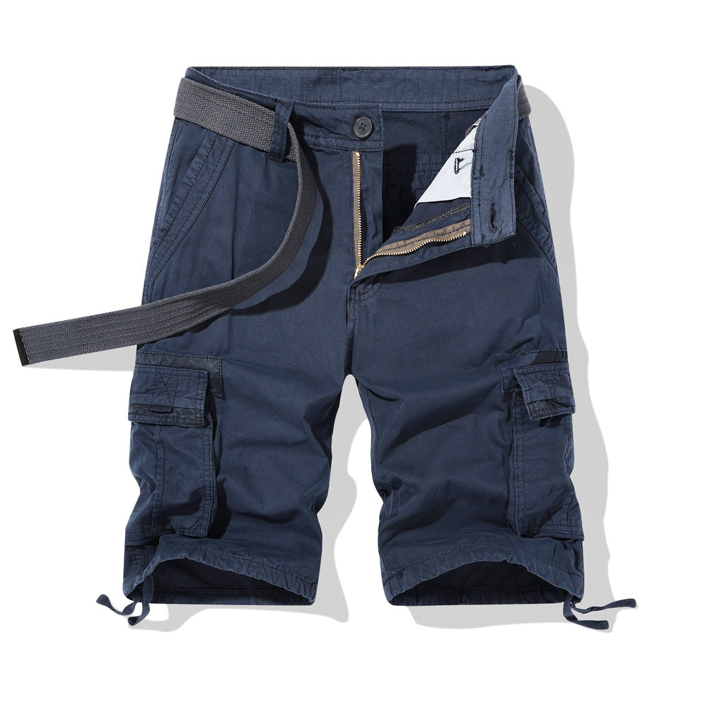 Herren Cargo-Shorts mit multifunktionalen Taschen und verstellbarem Bund Aliams