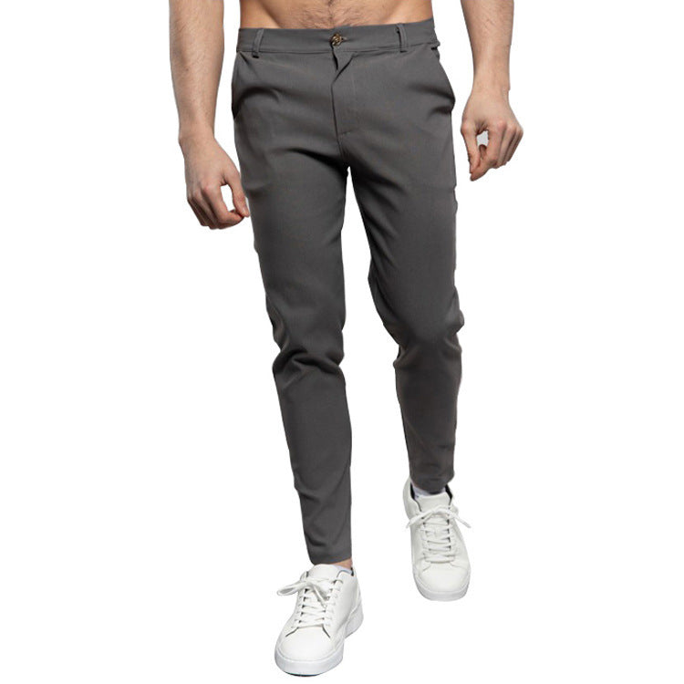 Herren schicke Slim-Fit Anzughose mit modernen Details Aliams
