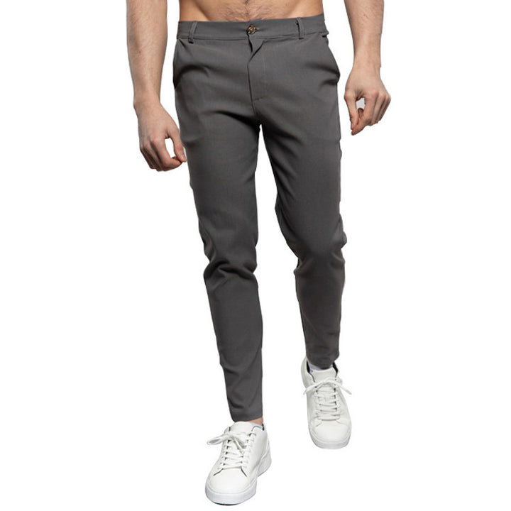 Herren schicke Slim-Fit Anzughose mit modernen Details Aliams