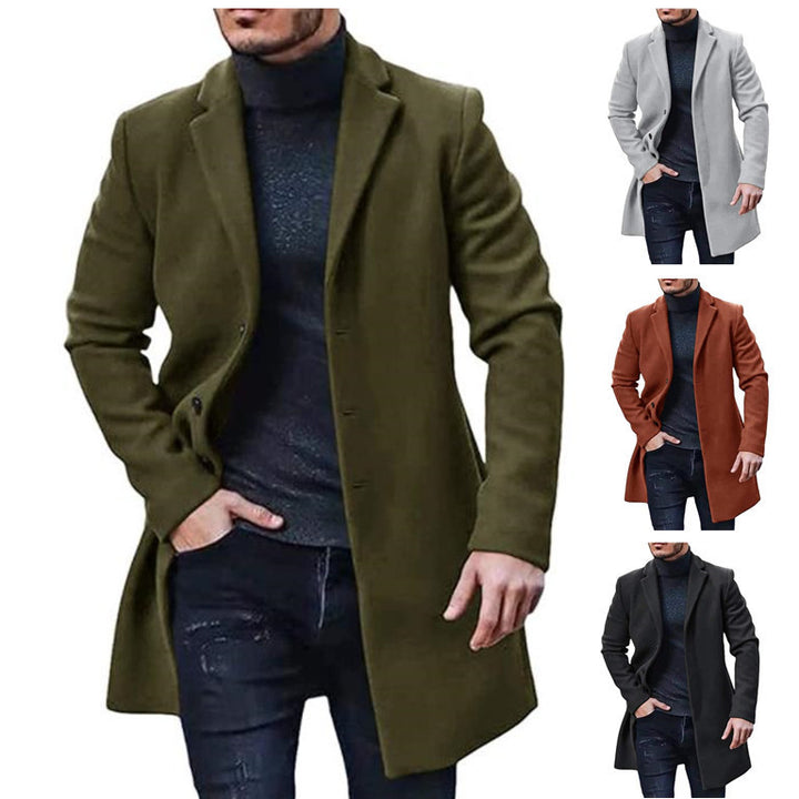 Herren eleganter Wintermantel im klassischen Design Aliams