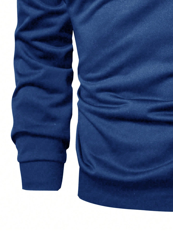 Herren Hoodie mit innovativem Kragen und praktischer Taschenlösung Aliams