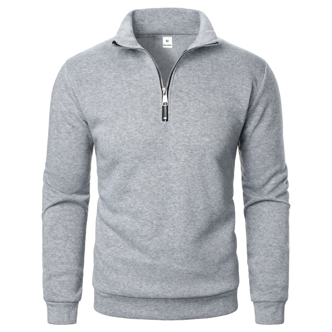 Herren warme Fleece Pullover mit halbem Reißverschluss Aliams