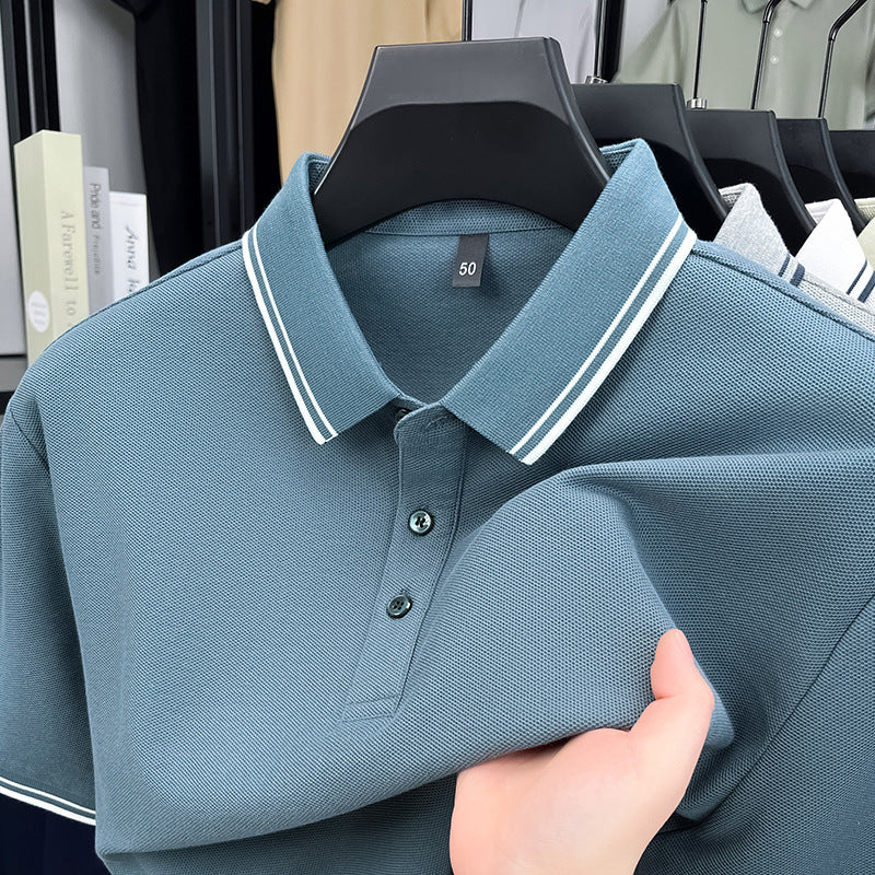 Herren sportliches Poloshirt mit strukturiertem Piqué-Stoff und modernem Kragen Aliams