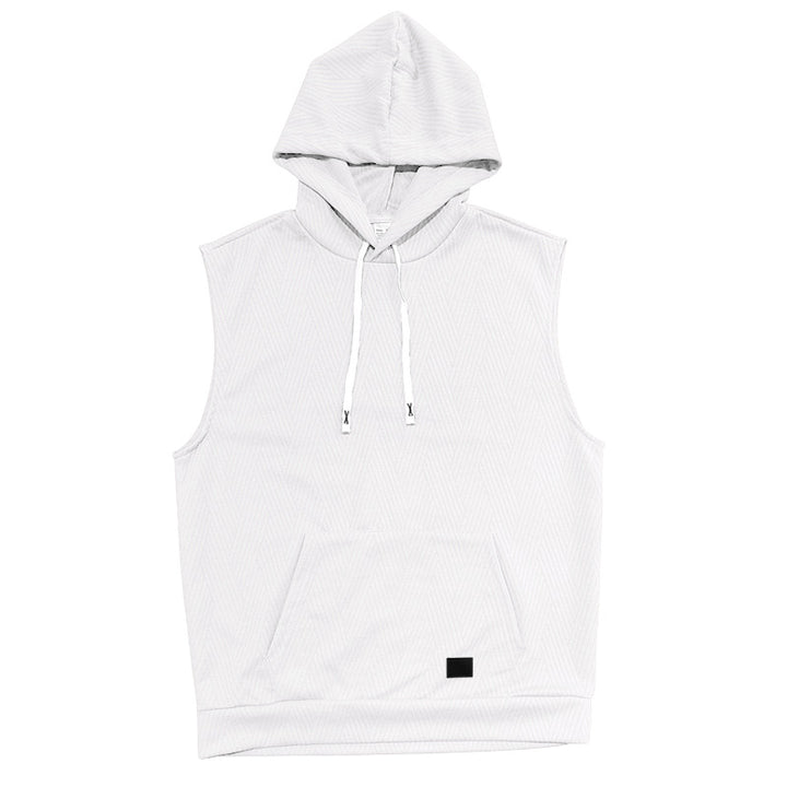 Unisex ärmelloses Kapuzenshirt mit Struktur Aliams