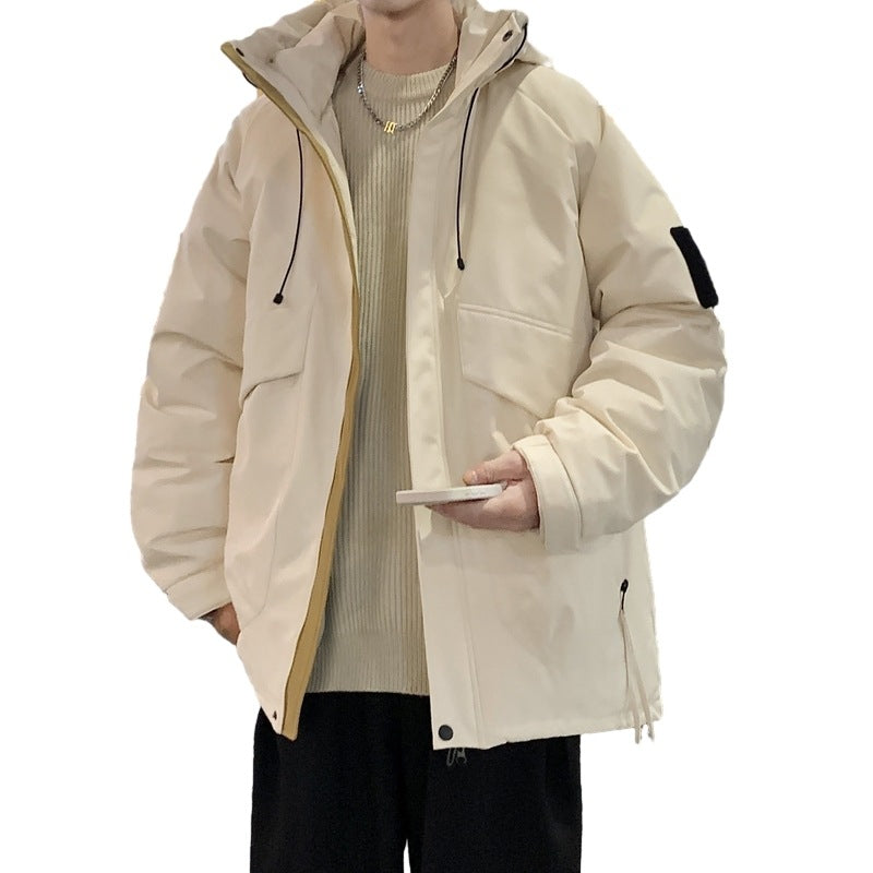 Herren isolierte Übergangsjacke mit vielseitigen Taschen und verstellbarem Kapuzensystem Aliams