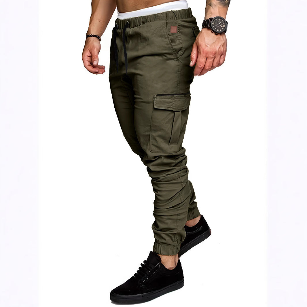 Herren Cargo-Hose mit elastischem Bund und praktischen Taschen Aliams