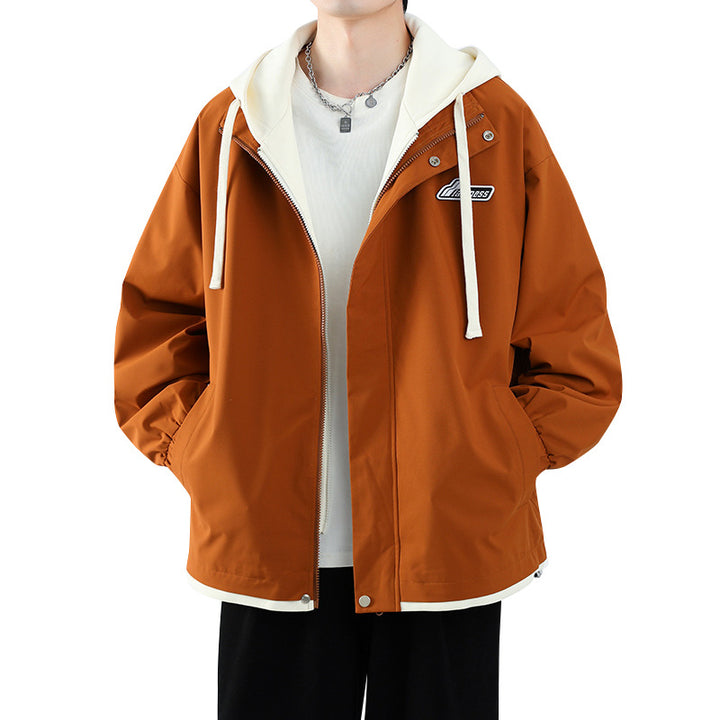 Herren Übergangsjacke mit Hoodie und praktischen Taschen Aliams