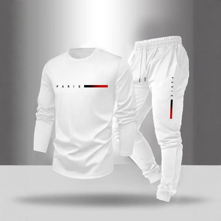 Herren Freizeitmode Set mit langlebigem Langarmshirt und bequemer Jogginghose Aliams