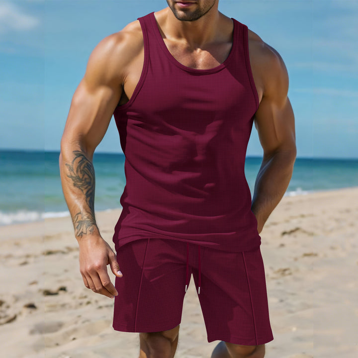 Herren Sport Tanktop und Shorts Set Aliams