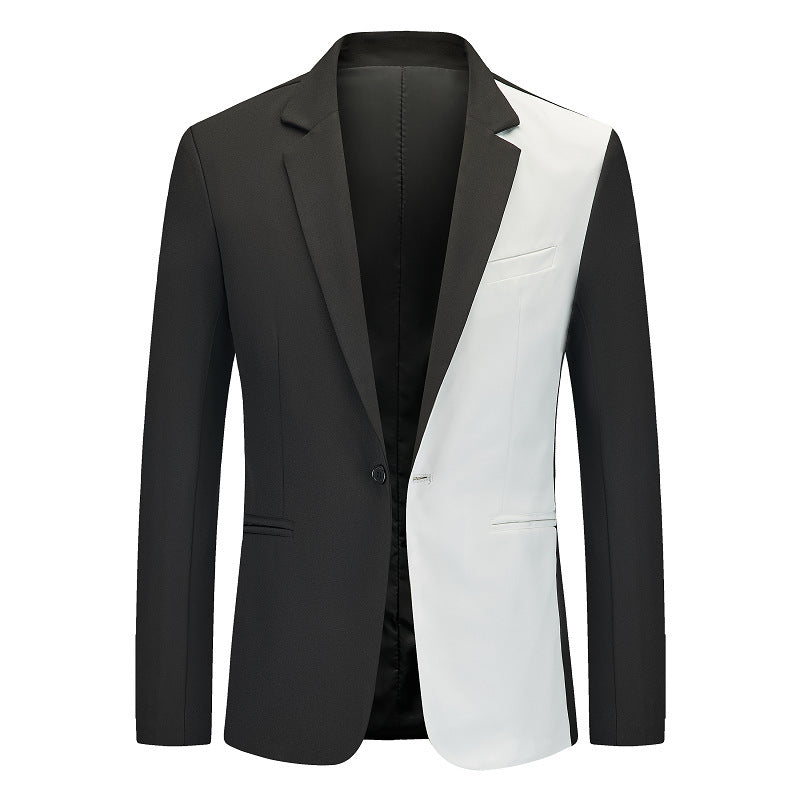 Herren kontrastierender Blazer mit modernem Schnitt Aliams