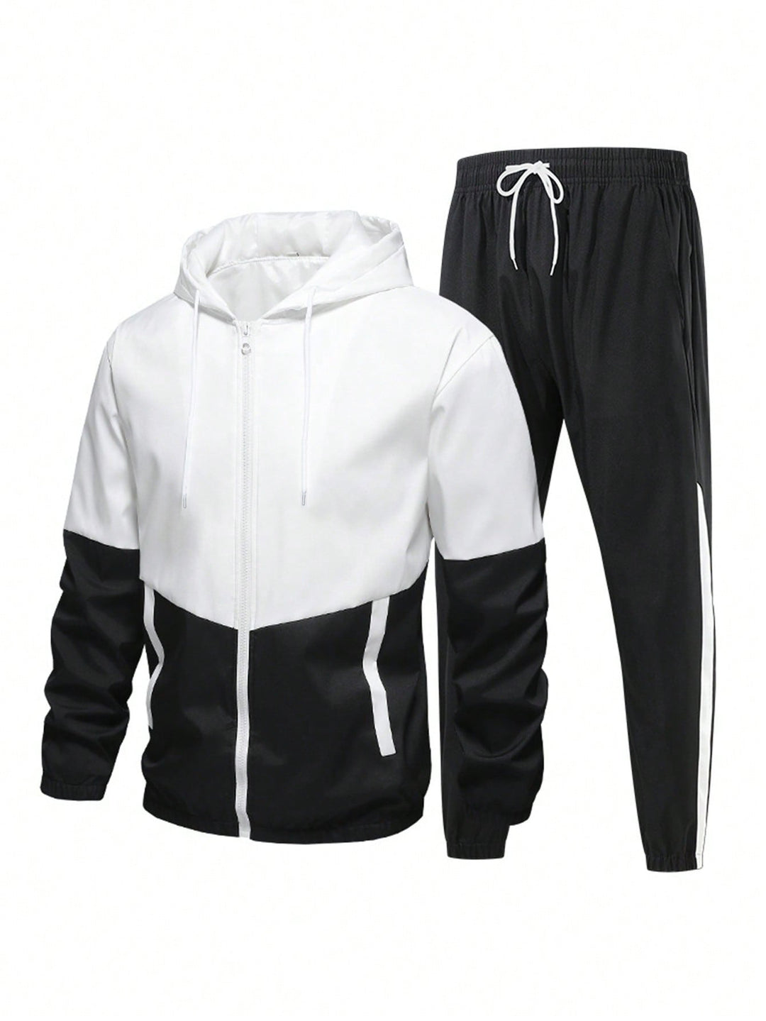 Herren Sportanzug mit atmungsaktiver Jacke und elastischen Jogginghosen Aliams