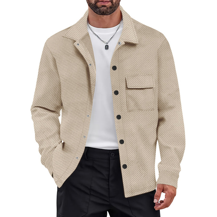 Herren Freizeitjacke mit strukturiertem Design und praktischen Brusttaschen Aliams