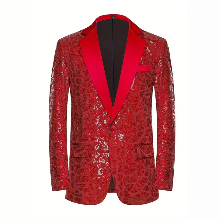 Herren glamouröser Paillettenblazer Aliams