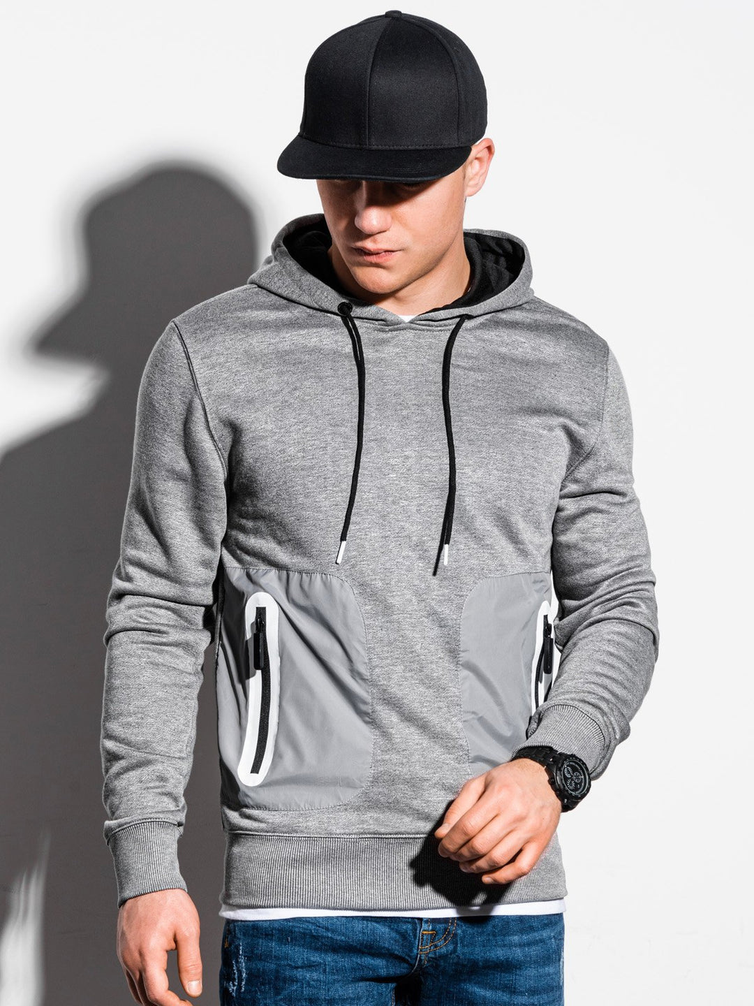 Herren Kapuzenpullover mit funktionalen Taschen und stylischem Design Aliams