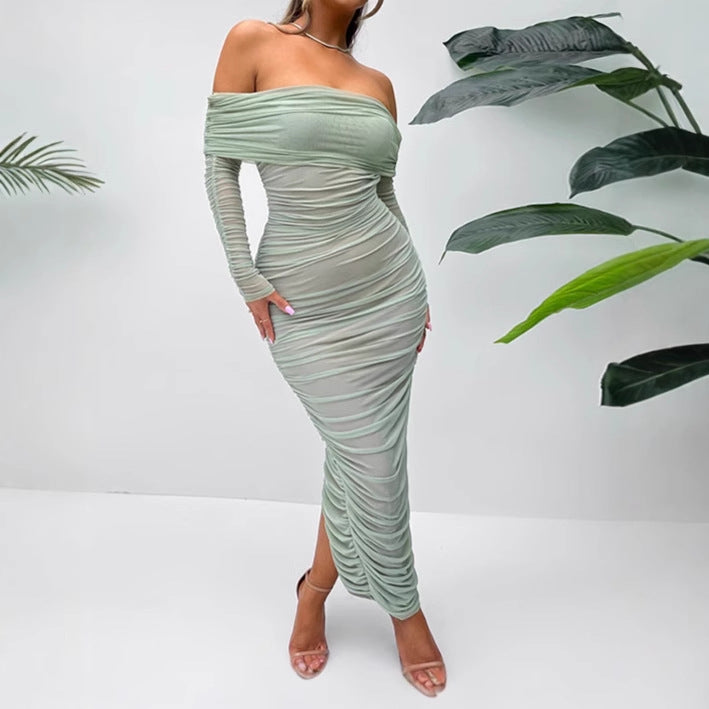 Damen Elegant geschnittenes Wickelkleid Aliams