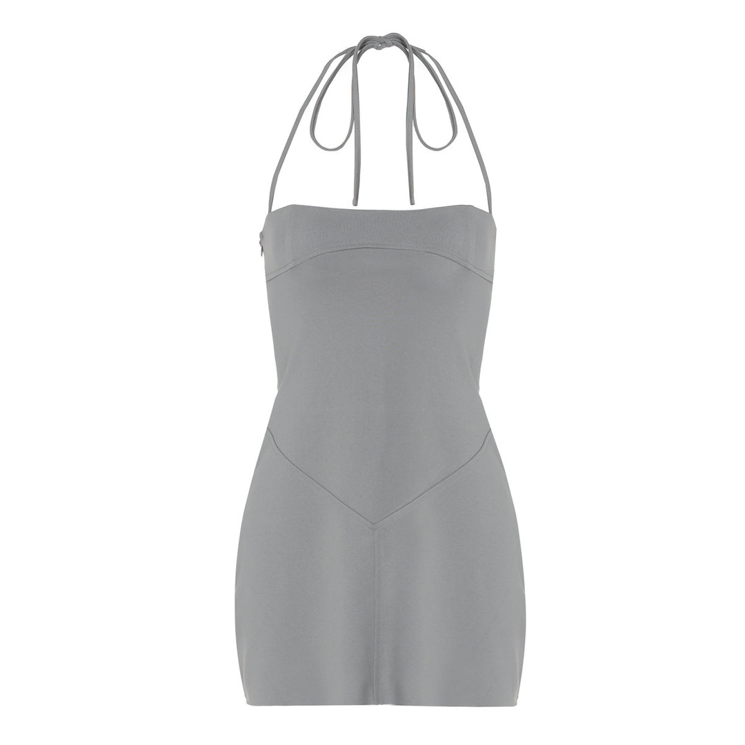 Damen Bandeau Sommerkleid mit verstellbaren Trägern Aliams