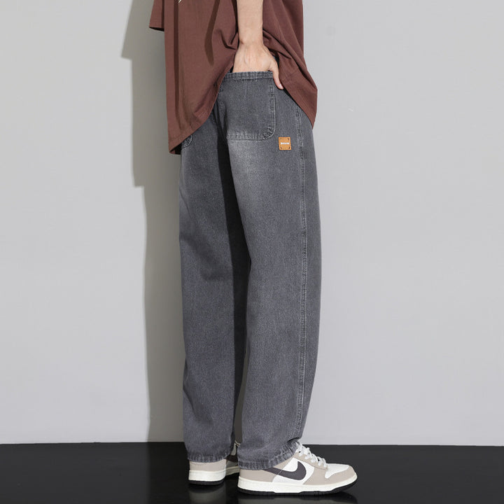 Herren lässige weite Jeanshose Aliams