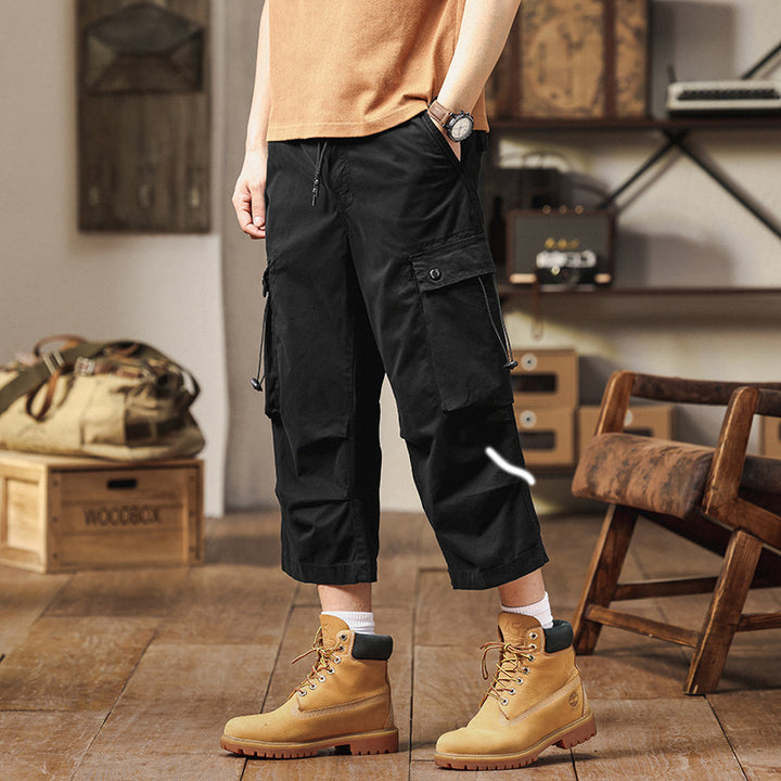 Herren Cargo-Hose mit multifunktionalen Taschen und elastischem Bund Aliams 1758210203