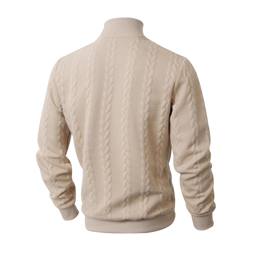 Herren Grobstrickpullover mit hohem Kragen Aliams