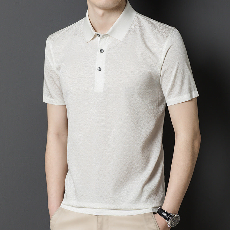 Herren Poloshirt mit strukturiertem Design und hochwertiger Baumwollmischung Aliams