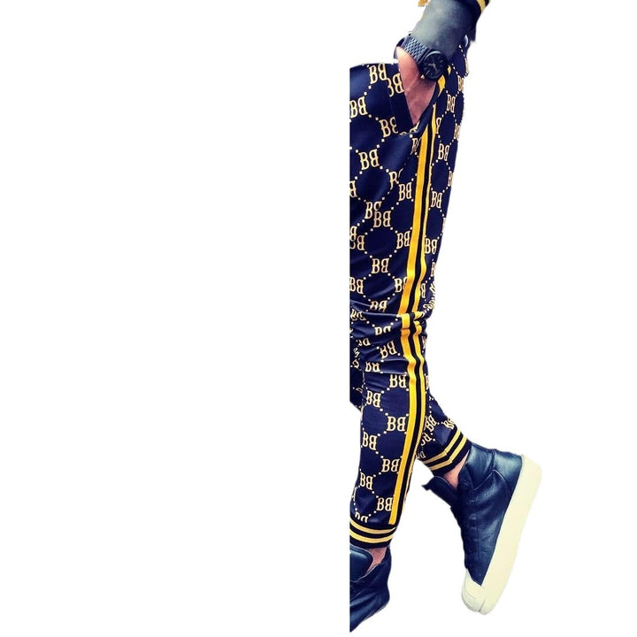 Herren Sportlicher Anzug mit modischem Schriftzug Aliams