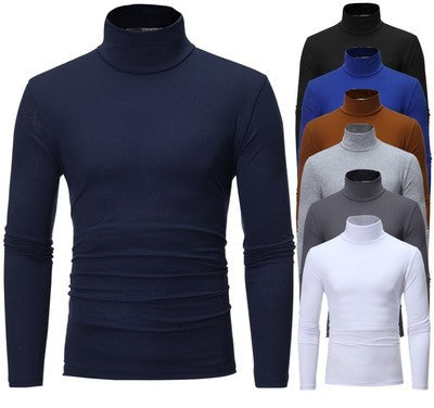 Herren Rollkragenpullover aus elastischem Material mit eng anliegendem Schnitt Aliams