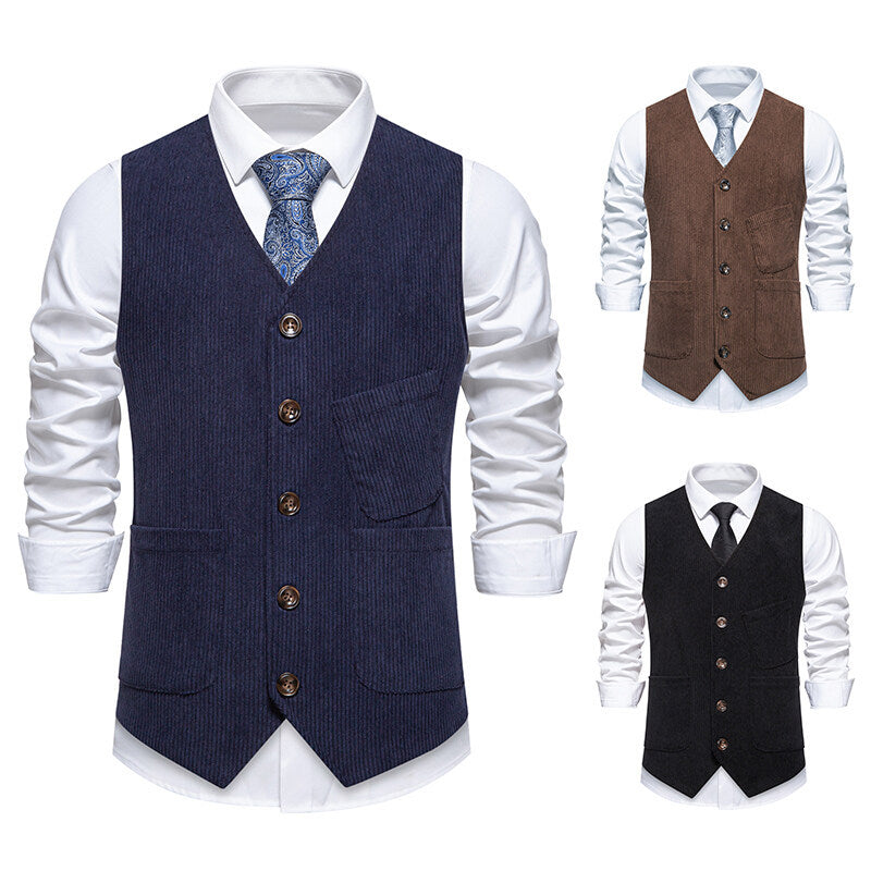 Herren elegante Weste im klassischen Design Aliams