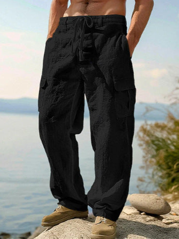 Herren Cargo-Hose mit elastischem Bund und praktischen Seitentaschen Aliams