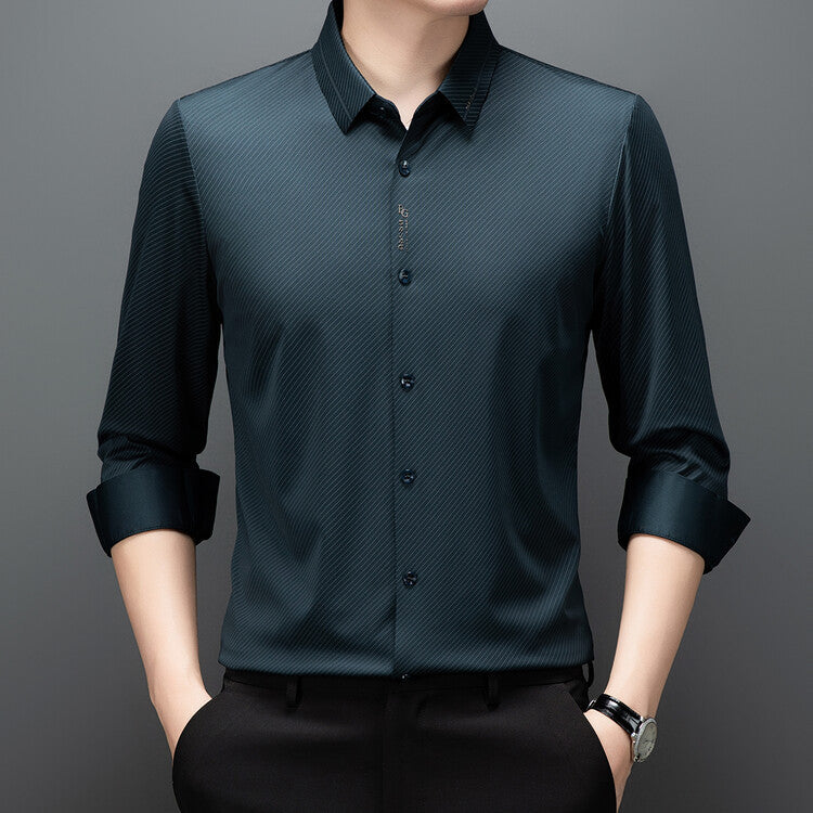 Herren elegante, atmungsaktive Hemdbluse Aliams